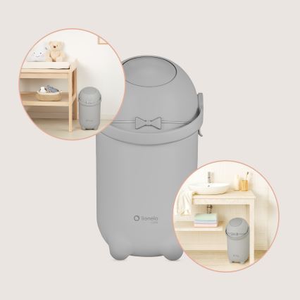 Lionelo - Poubelle à couches PUREBIN 10 l gris