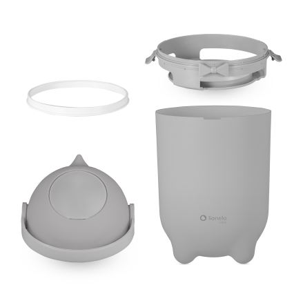 Lionelo - Poubelle à couches PUREBIN 10 l gris