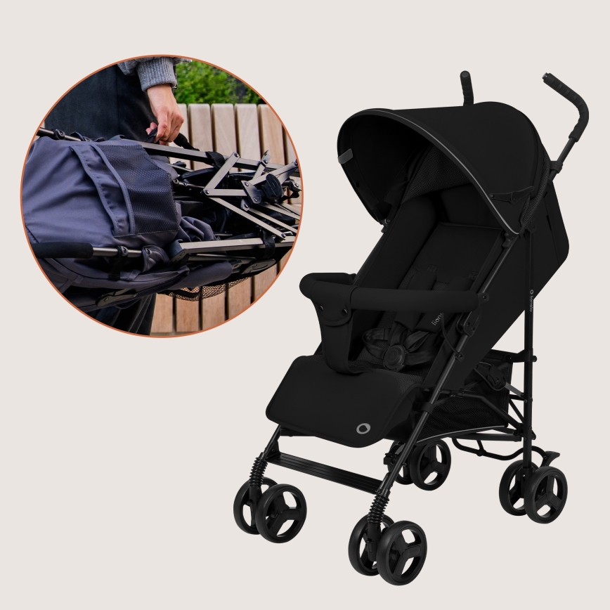 Lionelo - poussette canne ELIA Noir Onyx