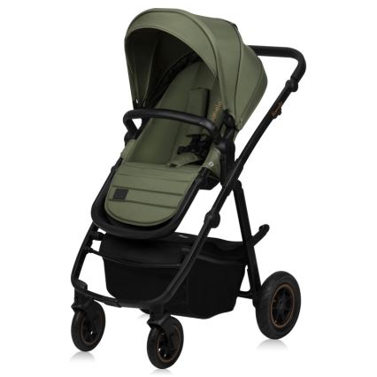 Lionelo - Poussette combinée 2-en-1 AMBER PLUS Vert forêt