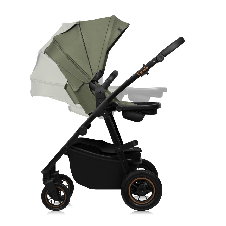 Lionelo - Poussette combinée 2-en-1 AMBER PLUS Vert forêt