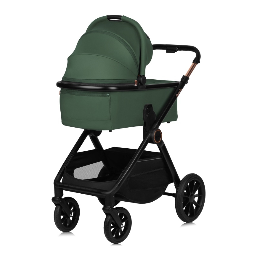 Lionelo - Poussette combinée 2-en-1 LAYLA Green Forest