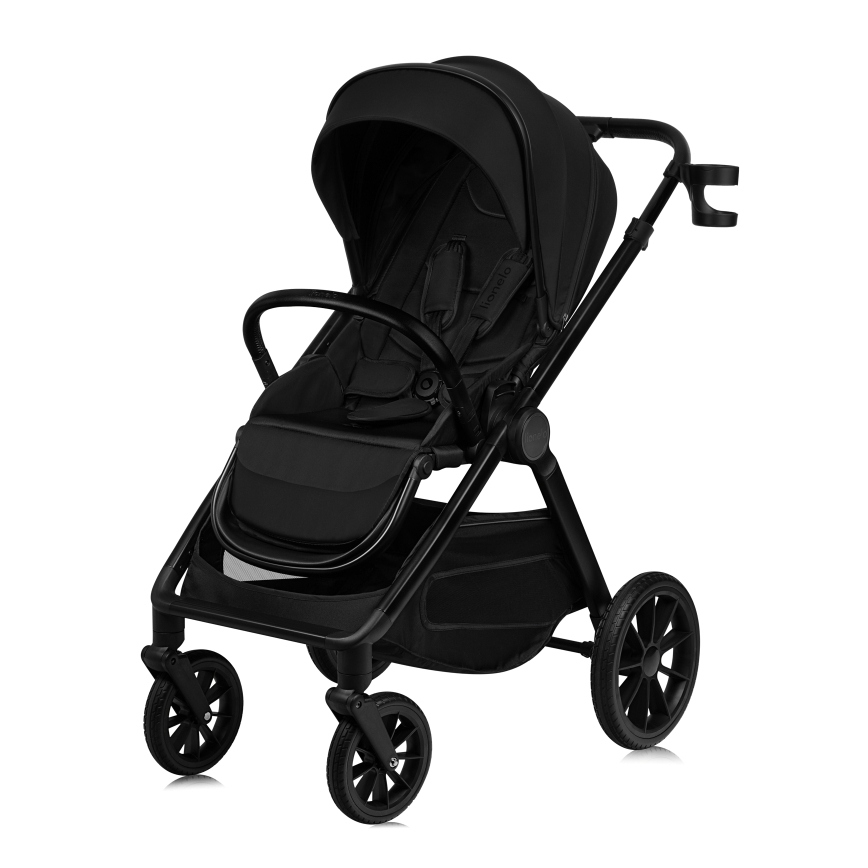 Lionelo - Poussette combinée 2-en-1 LAYLA Noir Onyx