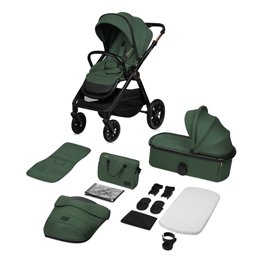 Lionelo - Poussette combinée 2-en-1 LAYLA Vert forêt