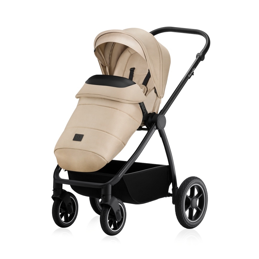 Lionelo - Poussette combinée 2-en-1 MERIL Beige Sable