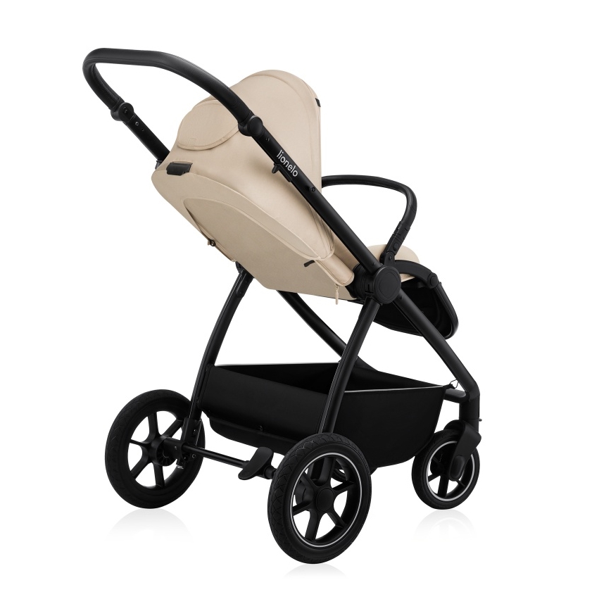 Lionelo - Poussette combinée 2-en-1 MERIL Beige Sable