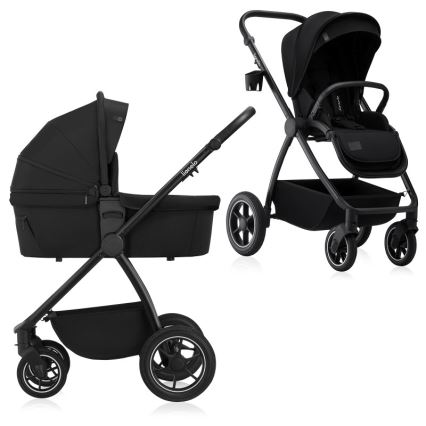 Lionelo - Poussette combinée 2-en-1 MERIL Onyx noir