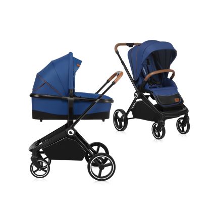 Lionelo - Poussette combinée 2-en-1 MIKA Blue Navy