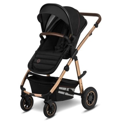 Lionelo - Poussette combinée 3-en-1 AMBER Black Onyx