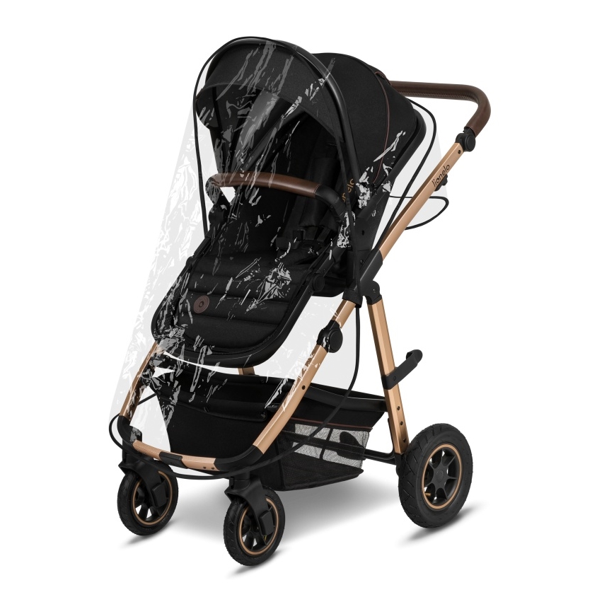 Lionelo - Poussette combinée 3-en-1 AMBER Black Onyx