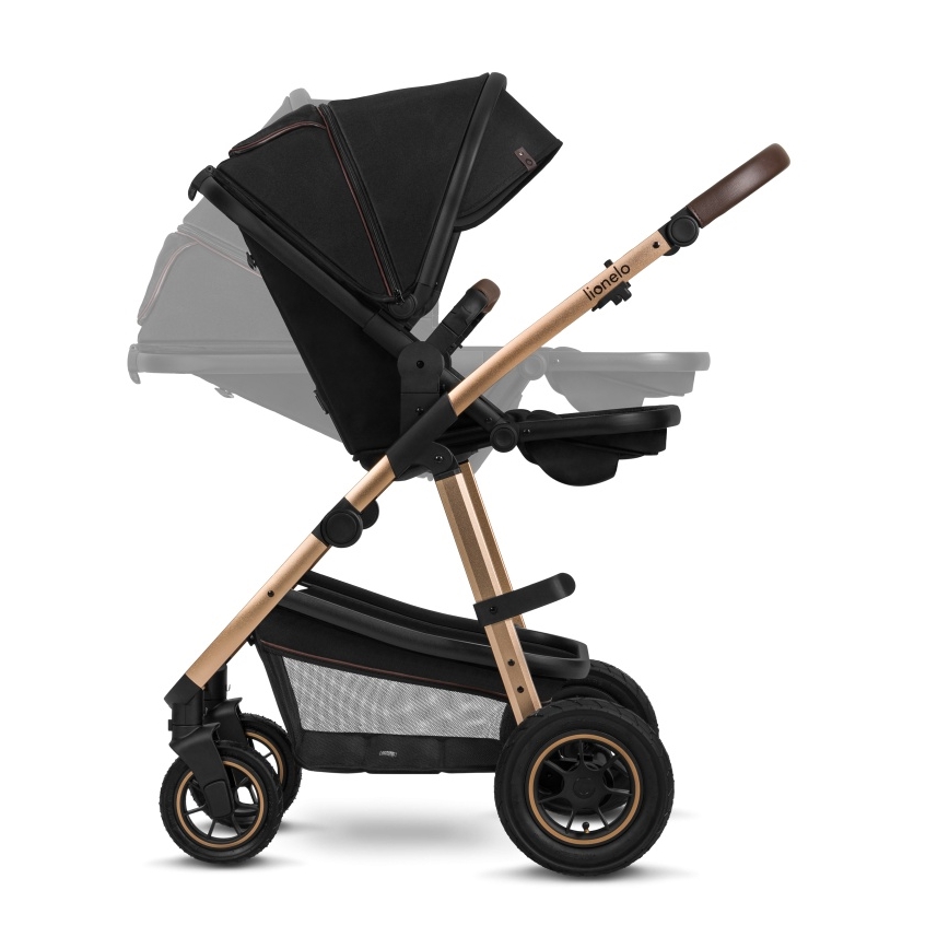 Lionelo - Poussette combinée 3-en-1 AMBER Black Onyx