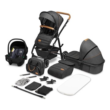 Lionelo - Poussette combinée 3 en 1 AMBER Gris Graphite