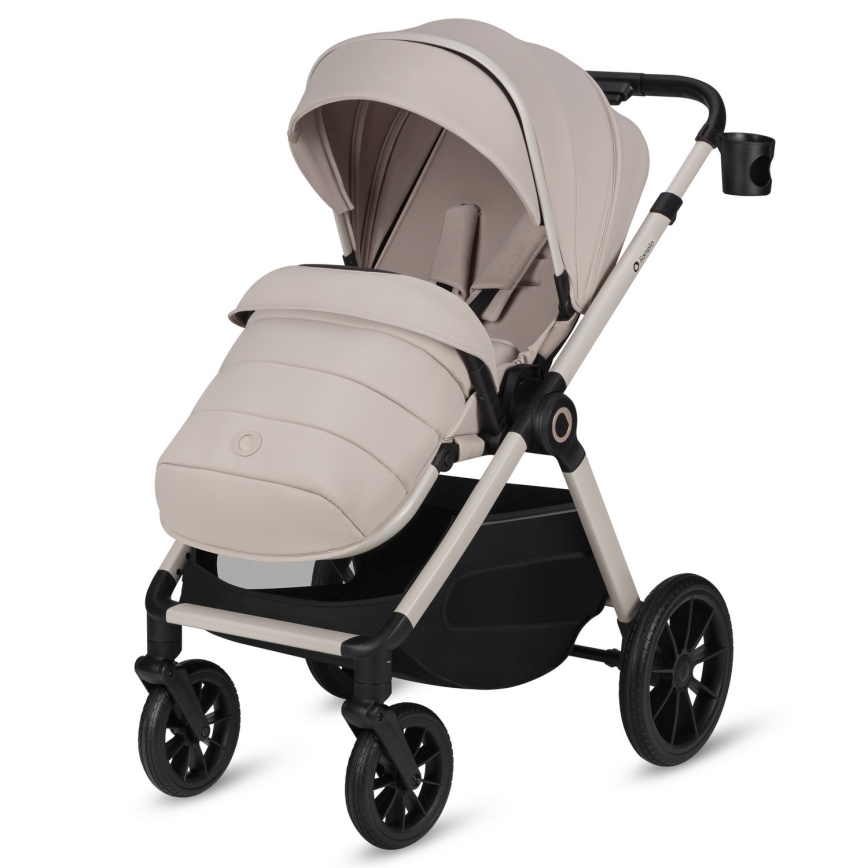 Lionelo - Poussette combinée 3-en-1 LAYLA Beige Sable