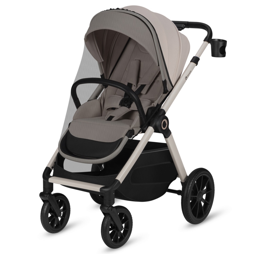 Lionelo - Poussette combinée 3-en-1 LAYLA Beige Sable