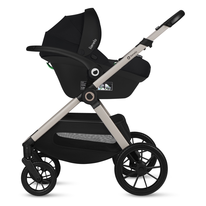 Lionelo - Poussette combinée 3-en-1 LAYLA Beige Sable