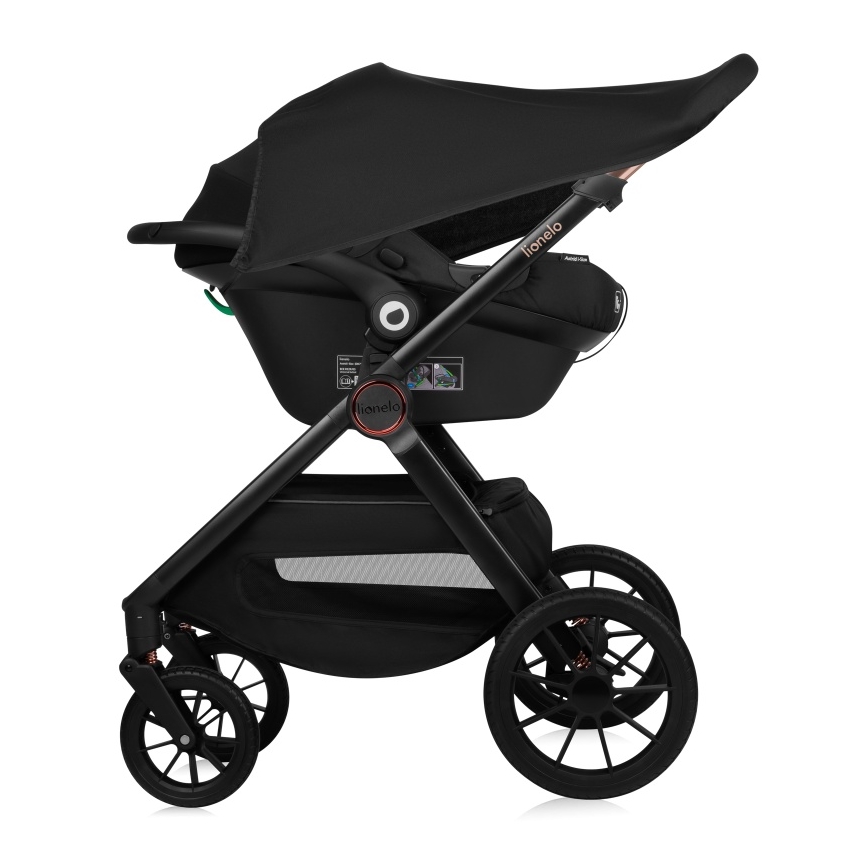 Lionelo - Poussette combinée 3-en-1 LAYLA Brun rouille