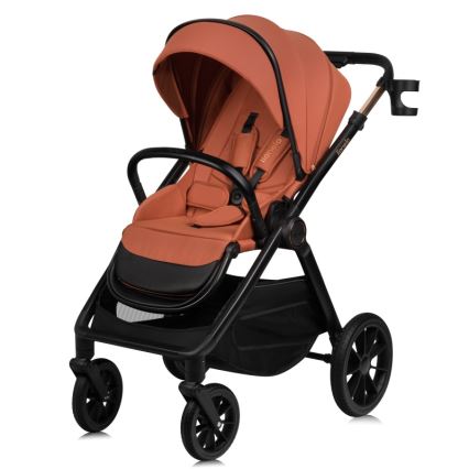Lionelo - Poussette combinée 3-en-1 LAYLA Brun rouille