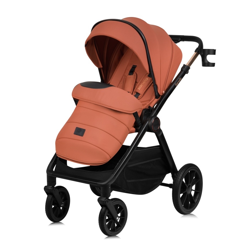 Lionelo - Poussette combinée 3-en-1 LAYLA Brun rouille