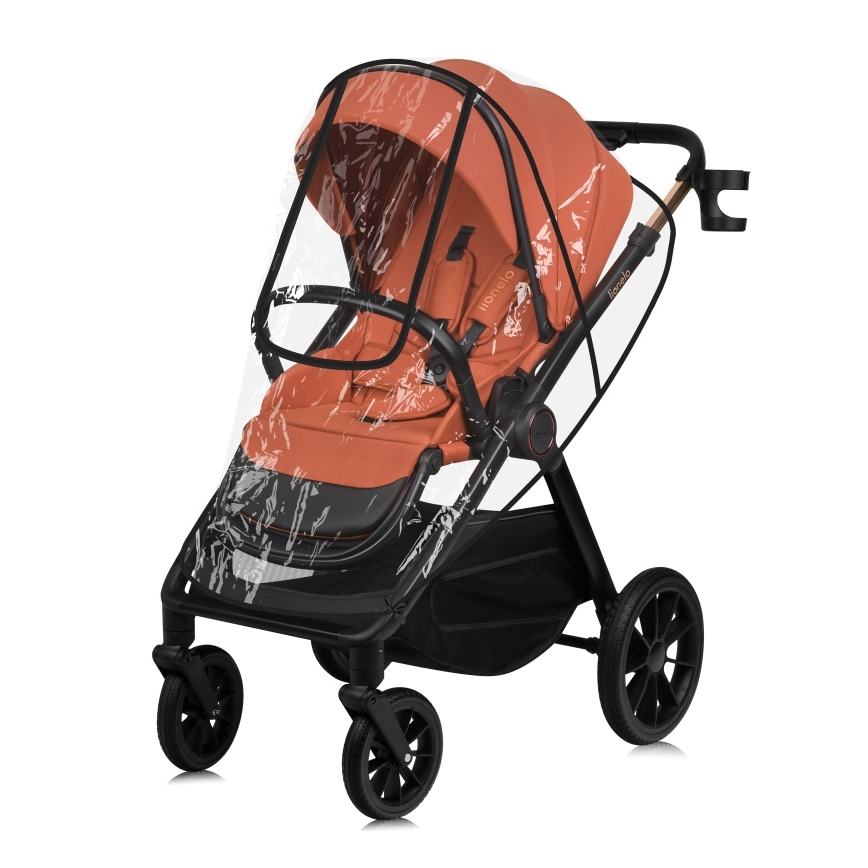 Lionelo - Poussette combinée 3-en-1 LAYLA Brun rouille