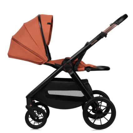 Lionelo - Poussette combinée 3-en-1 LAYLA Brun rouille