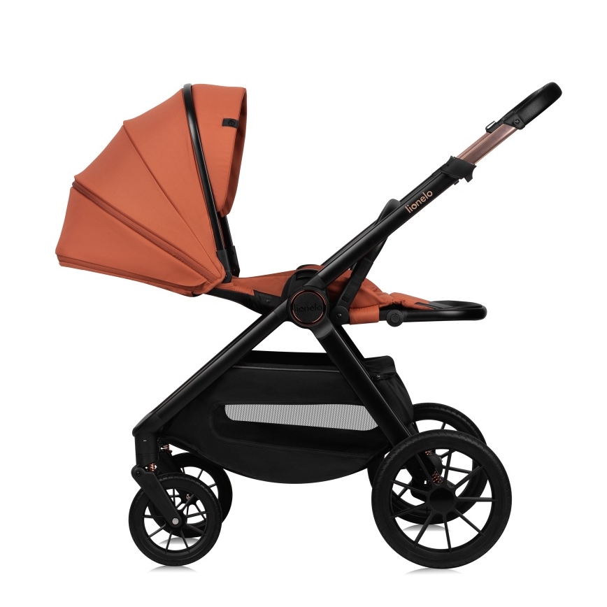 Lionelo - Poussette combinée 3-en-1 LAYLA Brun rouille