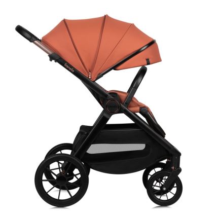 Lionelo - Poussette combinée 3-en-1 LAYLA Brun rouille