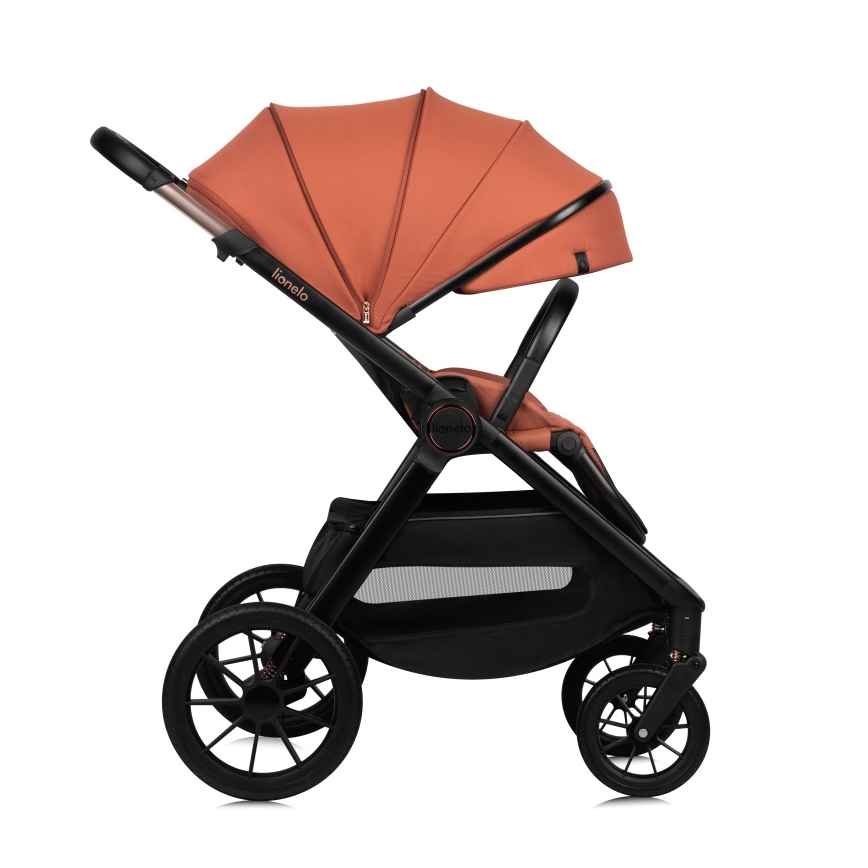 Lionelo - Poussette combinée 3-en-1 LAYLA Brun rouille