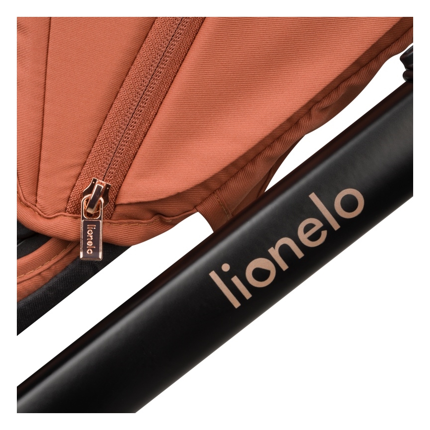 Lionelo - Poussette combinée 3-en-1 LAYLA Brun rouille