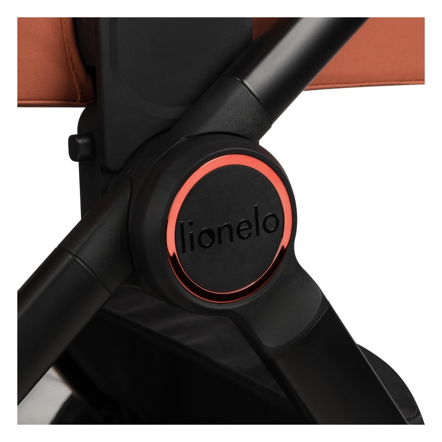 Lionelo - Poussette combinée 3-en-1 LAYLA Brun rouille