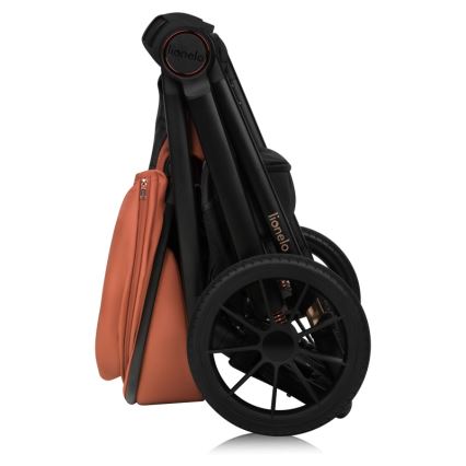 Lionelo - Poussette combinée 3-en-1 LAYLA Brun rouille