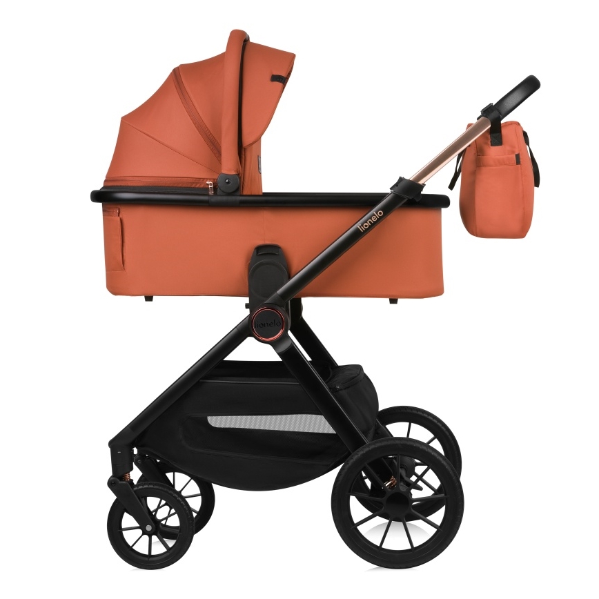Lionelo - Poussette combinée 3-en-1 LAYLA Brun rouille