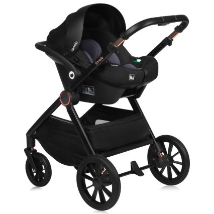Lionelo - Poussette combinée 3-en-1 LAYLA Brun rouille