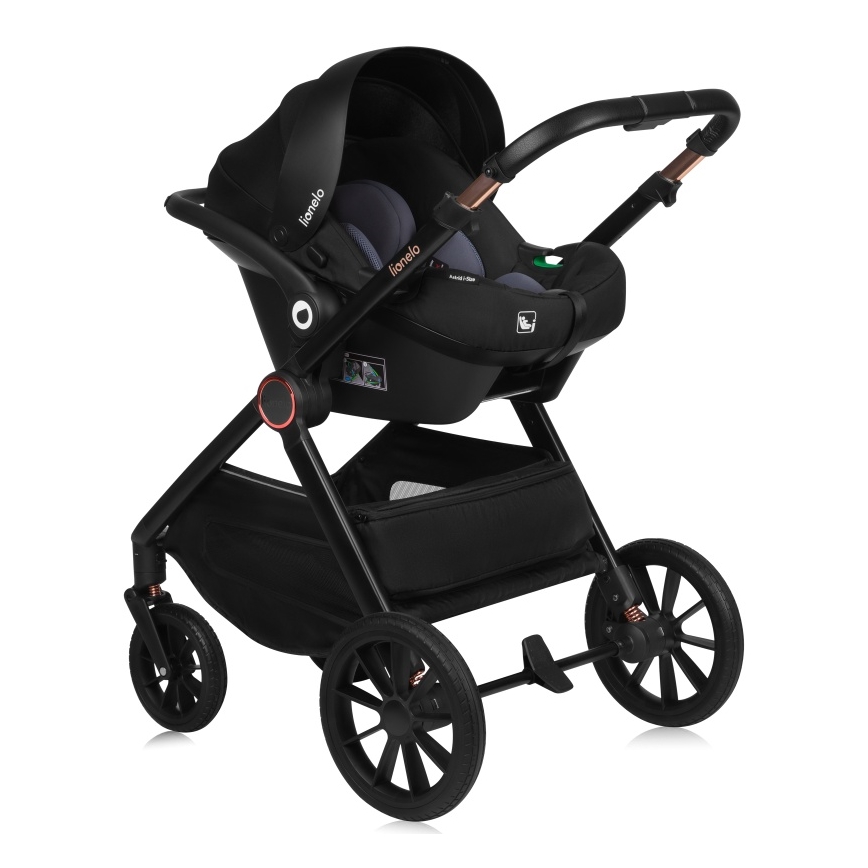 Lionelo - Poussette combinée 3-en-1 LAYLA Brun rouille