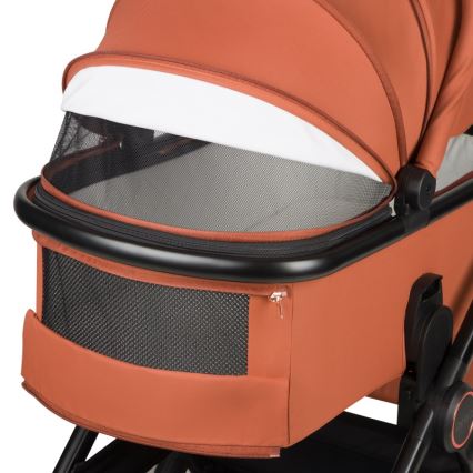 Lionelo - Poussette combinée 3-en-1 LAYLA Brun rouille