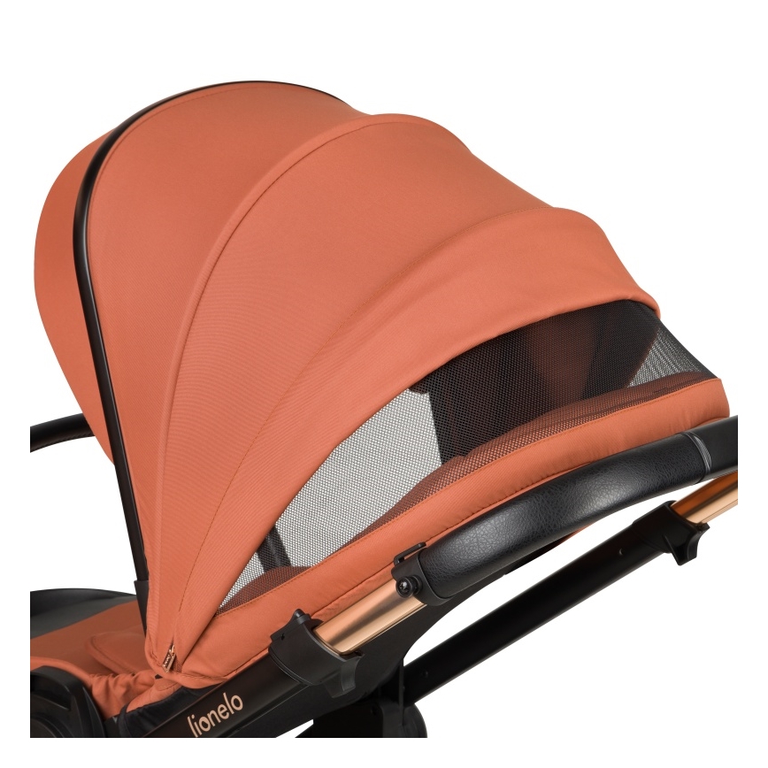 Lionelo - Poussette combinée 3-en-1 LAYLA Brun rouille