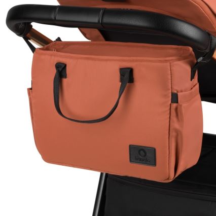 Lionelo - Poussette combinée 3-en-1 LAYLA Brun rouille