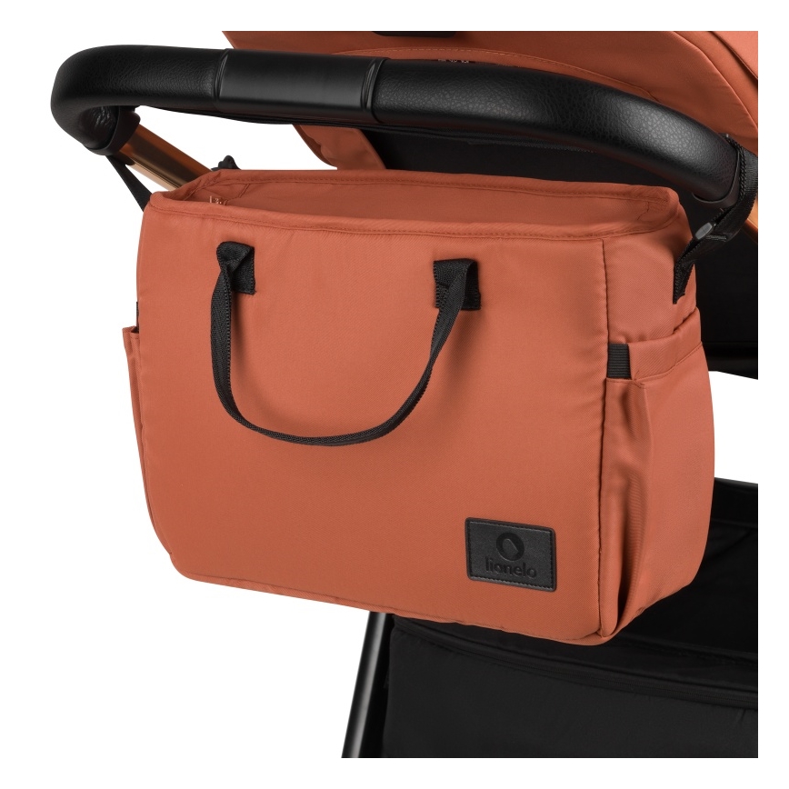 Lionelo - Poussette combinée 3-en-1 LAYLA Brun rouille