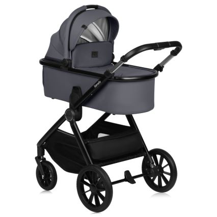 Lionelo - Poussette combinée 3-en-1 LAYLA Gris pierre