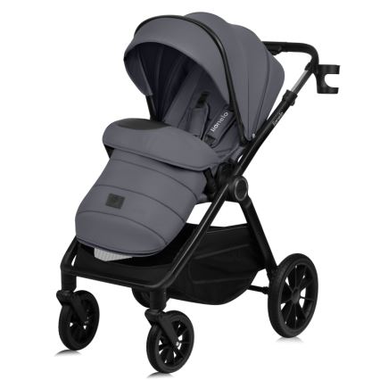 Lionelo - Poussette combinée 3-en-1 LAYLA Gris pierre