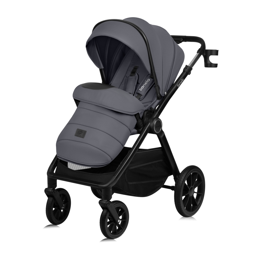 Lionelo - Poussette combinée 3-en-1 LAYLA Gris pierre