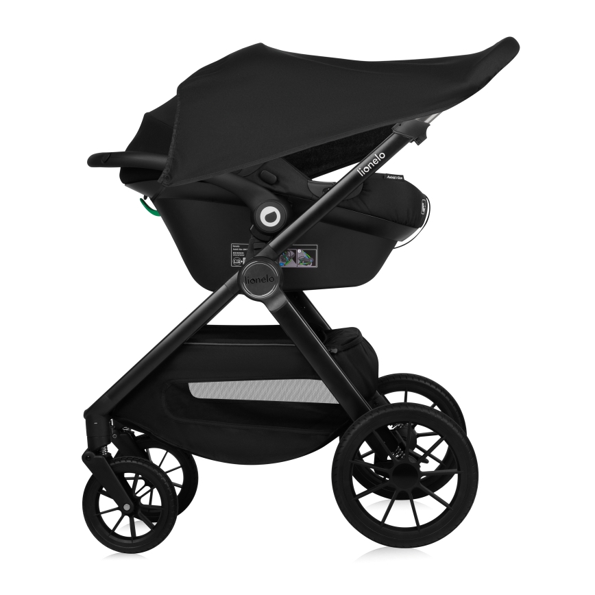 Lionelo - Poussette combinée 3-en-1 LAYLA Gris pierre