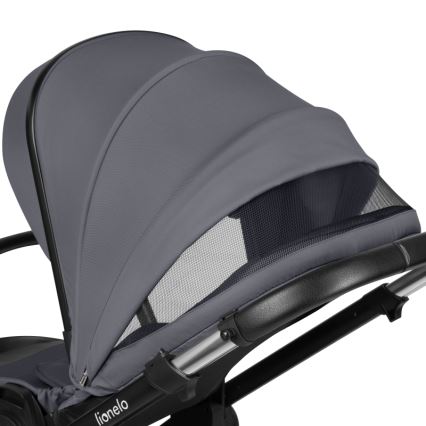 Lionelo - Poussette combinée 3-en-1 LAYLA Gris pierre