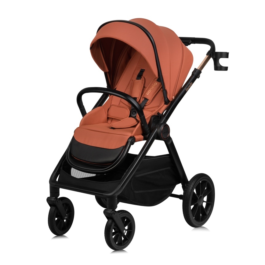 Lionelo - Poussette combinée 3-en-1 LAYLA Marron rouille