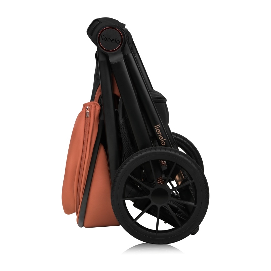 Lionelo - Poussette combinée 3-en-1 LAYLA Marron rouille