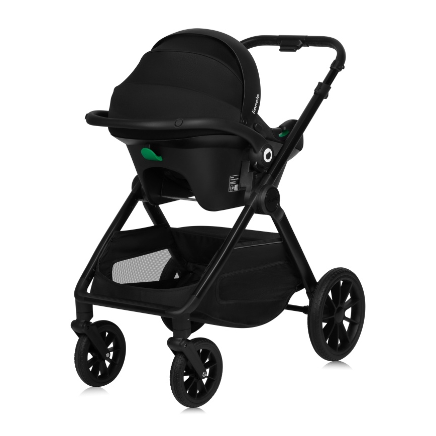 Lionelo - Poussette combinée 3-en-1 LAYLA Noir Onyx