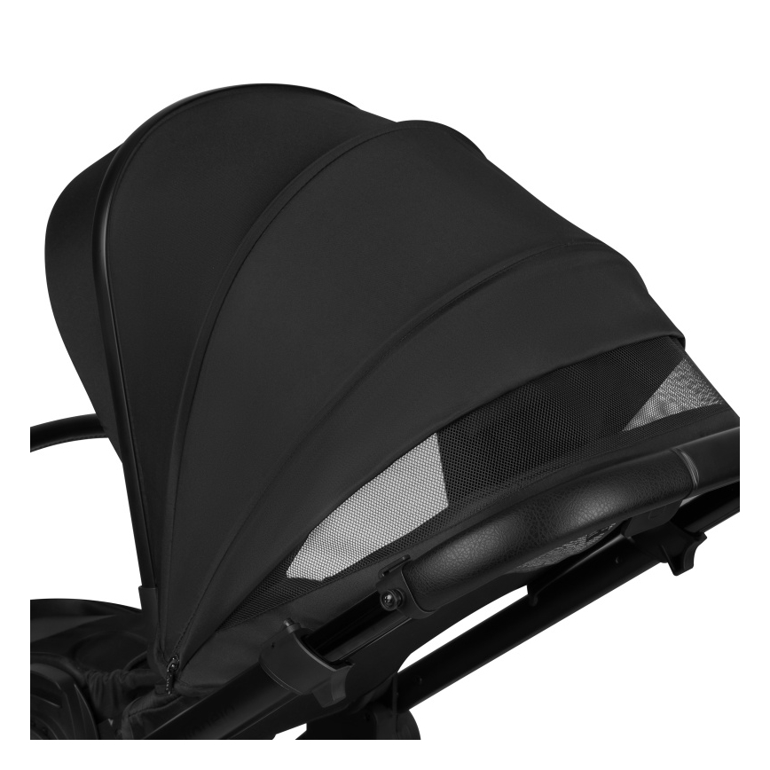Lionelo - Poussette combinée 3-en-1 LAYLA Noir Onyx