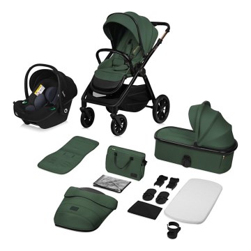 Lionelo - Poussette combinée 3-en-1 LAYLA Vert forêt