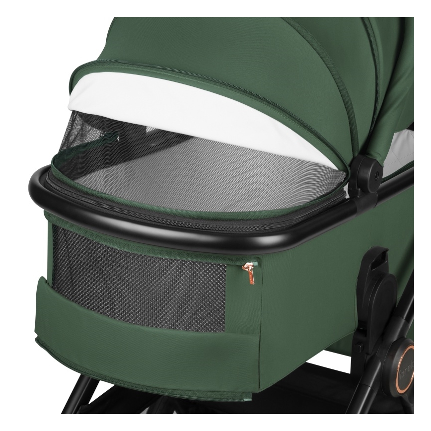 Lionelo - Poussette combinée 3-en-1 LAYLA Vert forêt