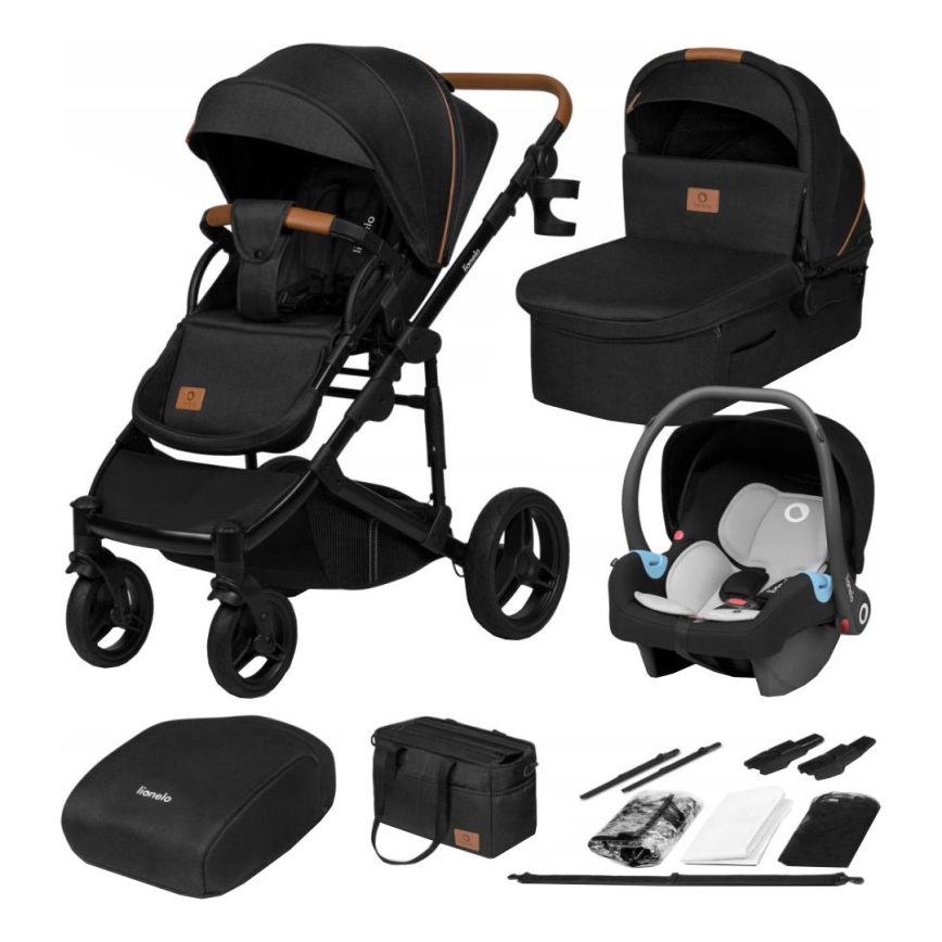 Lionelo - poussette combinée 3 en 1 MARI TOUR Noir Onyx