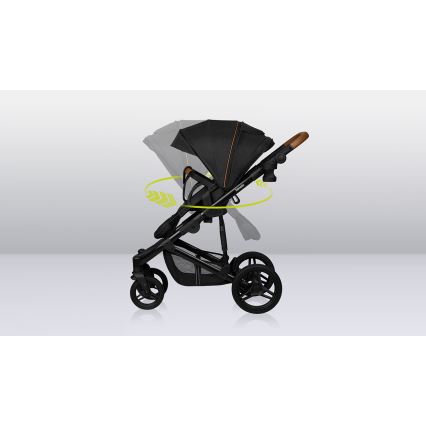 Lionelo - poussette combinée 3 en 1 MARI TOUR Noir Onyx